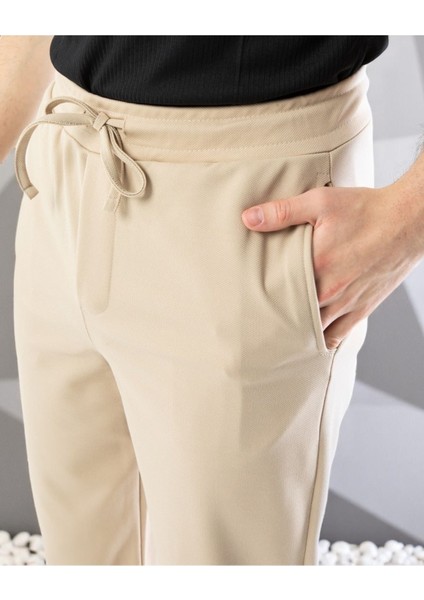 Erkek Slim Fit Jogger Pantolon | Bağcıklı Cepli Bilek Boy Rahat Kalıp | fırsatları