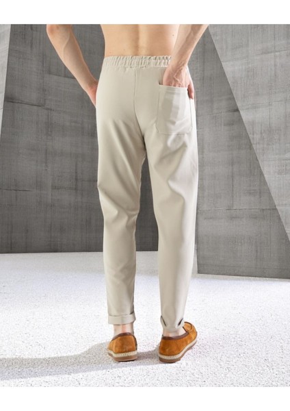 Erkek Rahat Kalıp Bağcıklı Pantolon | Bilek Boy | Cepli Günlük Slim Fit Model fırsatları
