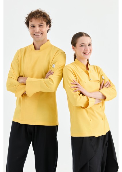 Mychef 2001 Çift Düğmeli Kadın Şef Kıyafeti