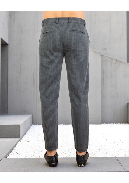 Erkek Çizgili Kumaş Pantolon Slim Fit | Şık ve Rahat Kesim Ofis & Günlük Stil modelleri