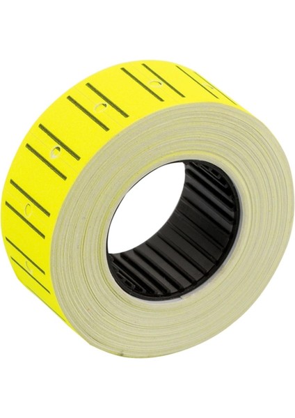 Motex Tanex Makine Etiketi Kraft Fiyatlandırma Numaralandırma Bant -12X21 mm -800'LÜ -Sarı -10 Adet