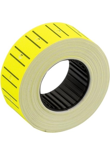 Motex Tanex Makine Etiketi Kraft Fiyatlandırma Numaralandırma Bant -12X21 mm -800'LÜ -Sarı -10 Adet