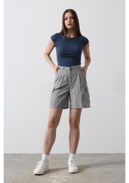 Cargo Cepli Şort - Gri fiyatları