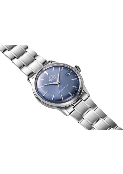 Bambino Kurmalı Otomatik Çelik Gri Mavi Kadran Kristal Cam 38 mm Erkek Kol Saati fırsatları