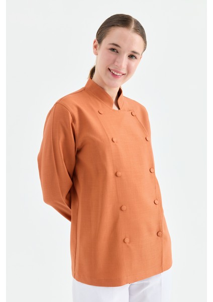 Mychef 2001 Çift Düğmeli Kadın Şef Kıyafeti