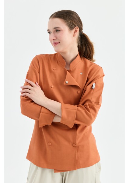 Mychef 2001 Çift Düğmeli Kadın Şef Kıyafeti