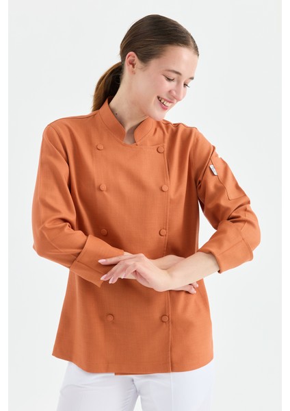 Mychef 2001 Çift Düğmeli Kadın Şef Kıyafeti