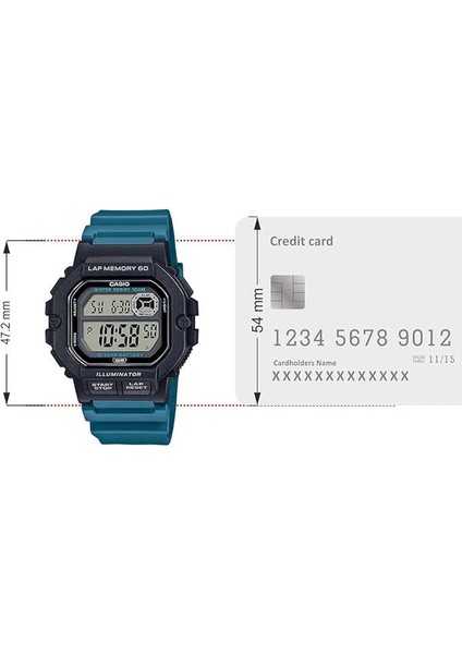 Digital WS-1400H-3AVDF Erkek Kol Saati
