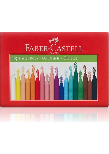 Karton Kutu Pastel Boya 18 Renk modelleri