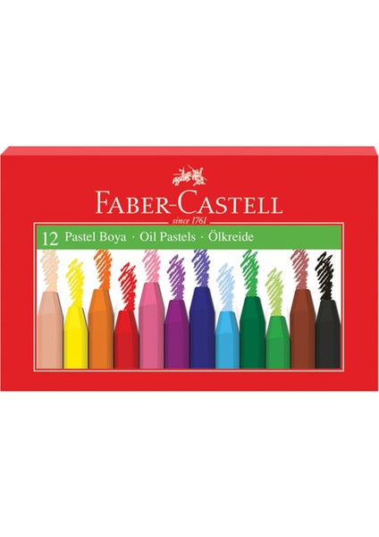 Karton Kutu Pastel Boya 12 Renk