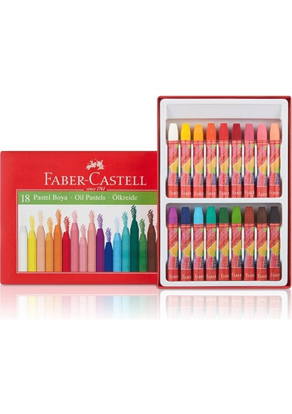 Karton Kutu Pastel Boya 18 Renk