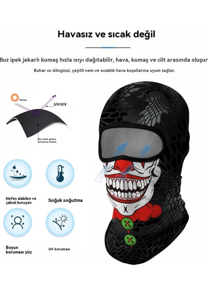 Erkekler ve Kadınlar Için Güneş Koruyucu Başlık Açık Motosiklet Bisiklet Kaskı Astar Balıkçılık Gini Yüz Maskesi Stil F (Yurt Dışından) fiyatları