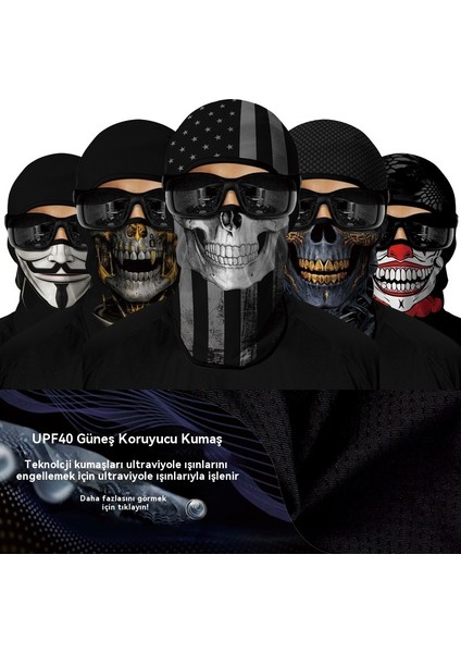 Erkekler ve Kadınlar Için Güneş Koruyucu Başlık Açık Motosiklet Bisiklet Kaskı Astar Balıkçılık Gini Yüz Maskesi Stil A (Yurt Dışından) indirimleri