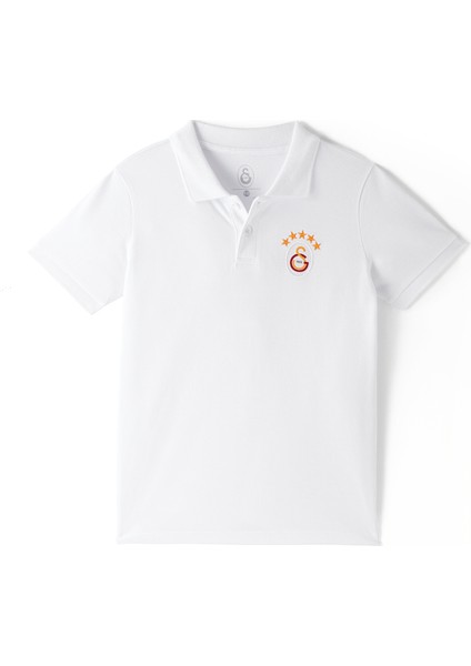 Galatasaray 5 Yıldız Klasik Logo Polo Çocuk T-Shirt C251403