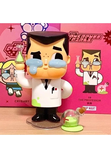 Crybaby x Power Girls Blossom Bubbles Buttercup Figür Pvc Model Heykel Bebek Oyuncak Koleksiyonu Dekorasyon Doğum Günü Hediyesi Renk: Onay Stili (Yurt Dışından)