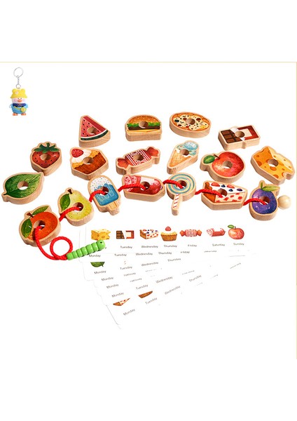 Açgözlü Tırtıl Ip Boncuk Oyunu Konsantrasyon Mantıksal Düşünme Eğitimi Çocuk Oyuncakları Montessori Öğretim Yardımcıları (Yurt Dışından)