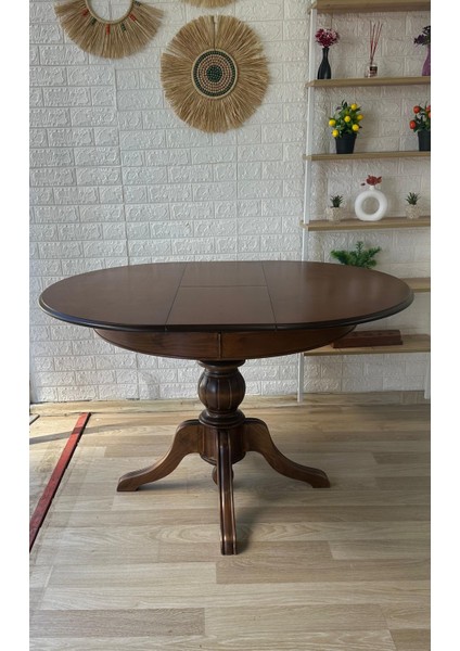 Concept Baba Ayaklı Masa Ahşap Yuvarlak Ceviz Renkli Açılır Masa (Çap 90 cm ) fırsatları