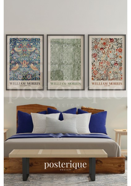 William Morris Çerçevesiz Tablo Çerçevesiz Poster Modern Poster Dekoratif Poster