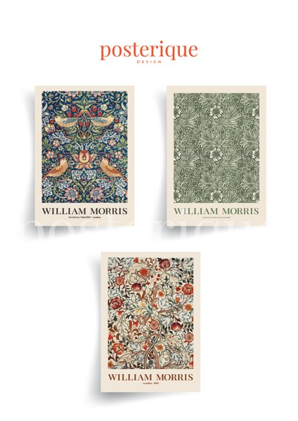 William Morris Çerçevesiz Tablo Çerçevesiz Poster Modern Poster Dekoratif Poster modelleri