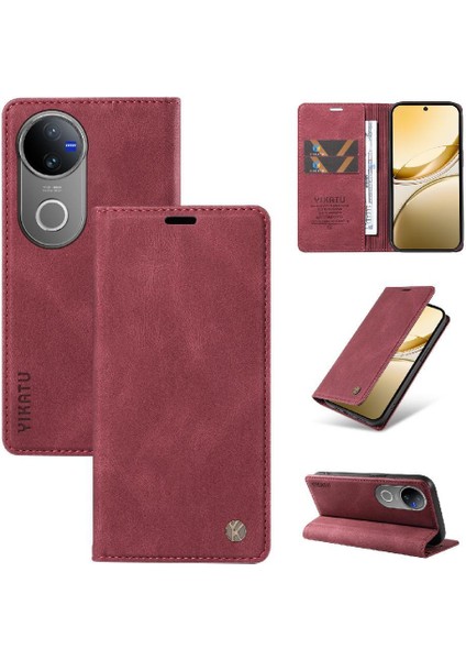 Vıvo V50 5g Kılıf Ile Uyumlu Manyetik Flip Telefon Kılıfı Katı (Yurt Dışından) fırsatları