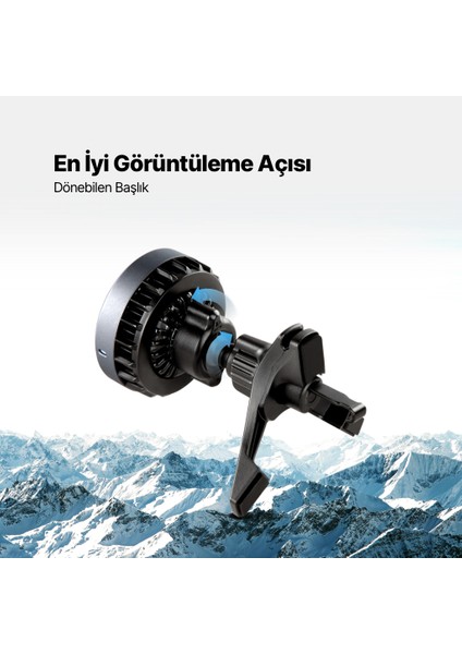 Aircharger Drive Pro Qi2/magsafe Özellikli 15W Iphone/android Soğutuculu Kablosuz Hızlı Şarj Öz