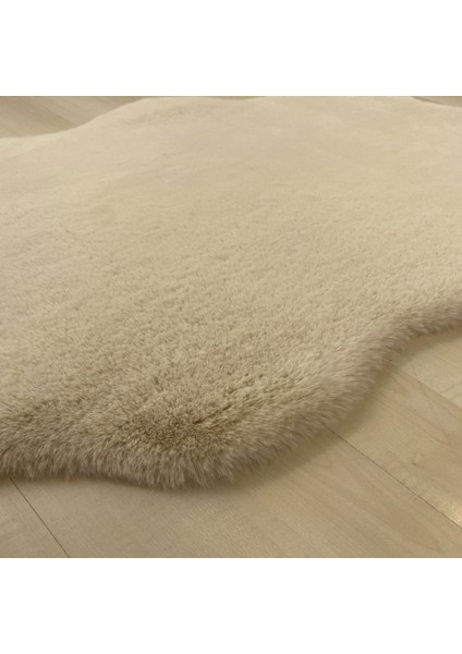 Mollıs Tekil Beıge Bej Suni Tavşan Postu 80X120 cm fırsatları