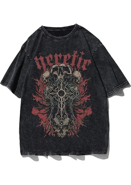 Şeytan Tarot Debiruman Devilman Crybaby Erkekler Tshirt Japonya Anime Tee Fil Harajuku Manga T-Shirts Pamuk Yaz Giyim Renk: 3/boyut: M (Yurt Dışından)