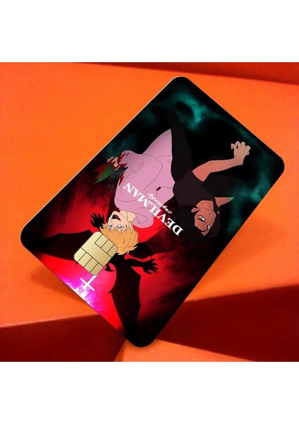 Devilman Crybaby Animediy Kredi Kredi Kredi Kartı Sticker Party Sticker Dekorasyon Su Geçirmez Küçük Çip Kart Cilt Stickercolor: Z10/BOYUT: 1 Set (Yurt Dışından)