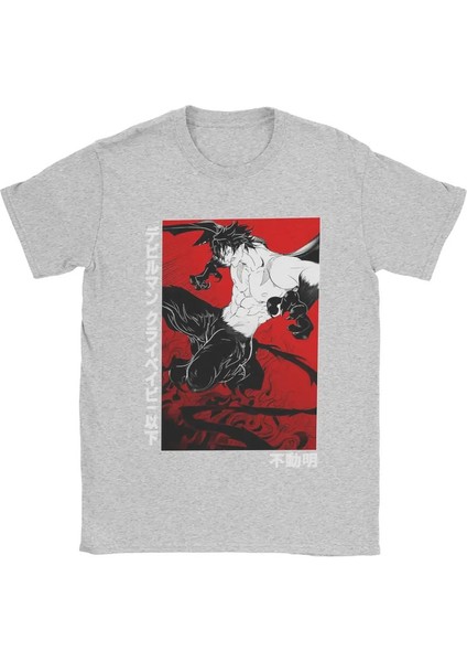Erkekler Devilman Crybaby T Shirt Anime% 100 Pamuk Giyim Moda Kısa Kol Mürettebat Boyun Tee Sesli 6xl T-Shirt Renk: Gri/boyut: S (Yurt Dışından)