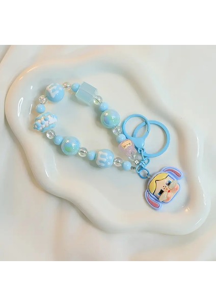 Kawaii Crybaby × Uçan Küçük Polis Macarons Anahtarlık Backpack Kolye Inspearl Boncuklu Bilezik Aksesuarları Dekorasyon Hediyeleri Renk: 2 (Yurt Dışından)
