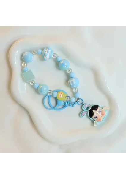Kawaii Crybaby × Uçan Küçük Polis Macarons Anahtarlık Backpack Kolye Inspearl Boncuklu Bilezik Aksesuarları Dekorasyon Hediyeleri Renk: 6 (Yurt Dışından)