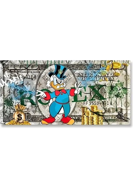 Miniso Poster Pop Art Comic Scrooge Dolar Mcduck Canvas Resim Para Baskı Durumu Ofis Ev Duvar Dekoru Hediye Fikri Crybabysize (Inç): 20X40CM Çevresız/renk: SW8723 (Yurt Dışından)