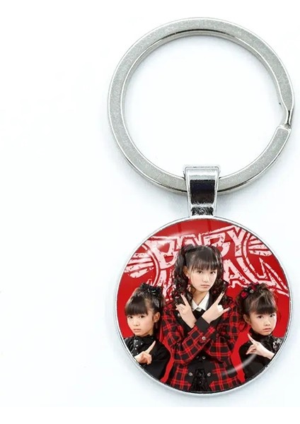 Babymetal Japon Kız Metal Grup Simgeleri Anahtarlık Cam Cabochon Anahtarlık Çanta Araba Anahtar Zincir Yüzük Tutucu Takılar Mücevher Hediye Scolor: 10 (Yurt Dışından)