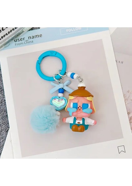 Anime Yeni Crybaby Keychain Araba Kolye Sırt Çantası Dekor Karikatür Kawaii Kadın Kız Hediye (Yurt Dışından)