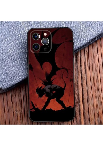 D-Devilman C-Crybaby iPhone Için 16,15,14,13,12,11, Pro, X, Xs, Maks, Xr, Artı, Mini Yumuşak Siyah Kapak: Z7/malzeme: IPHONE16PRO (Yurt Dışından)