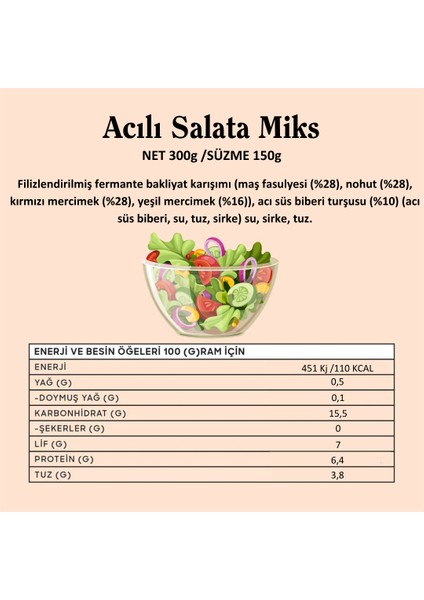 Fermante Acılı Salata Miks 300 G fırsatları