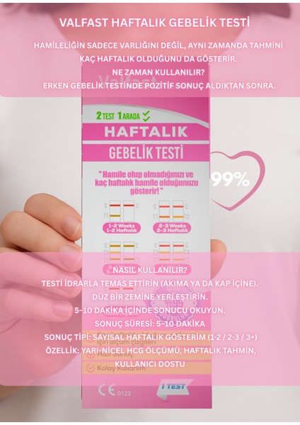 Haftalık Testi - Evde Hamilelik Haftası Belirleme fiyatları