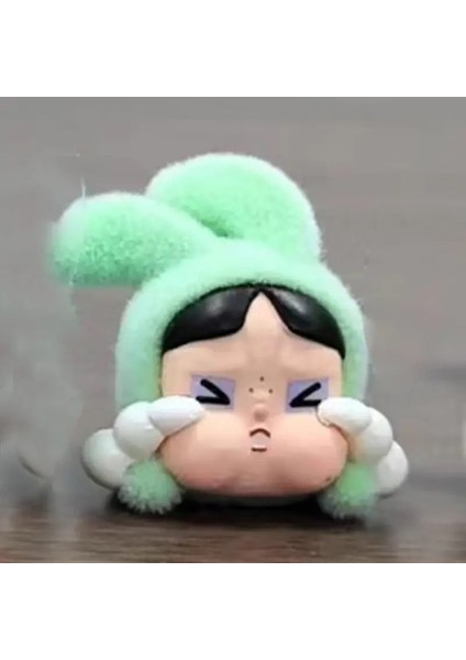 Mini Yeni Crybaby x Power Kız Serisi Kutu Oyuncak Mini Bebek Sevimli Çizgi Film Karakter Dekorasyon Serisi Dekoratif Kız Hediye Renk: Mavi (Yurt Dışından)