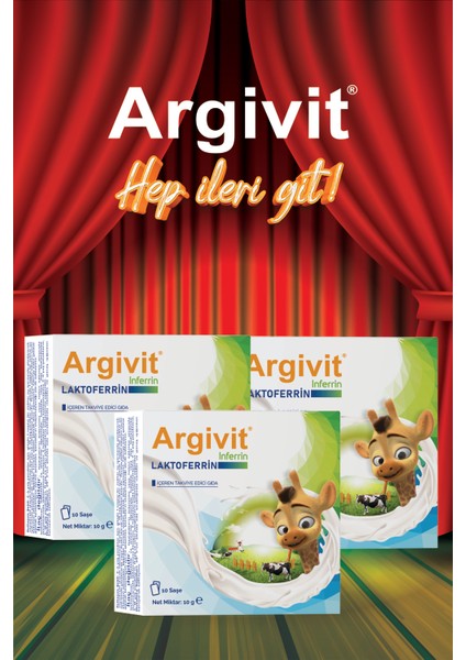 İnferrin Laktoferrin İçeren Takviye Edici Gıda 10 Saşe 3'lü Paket