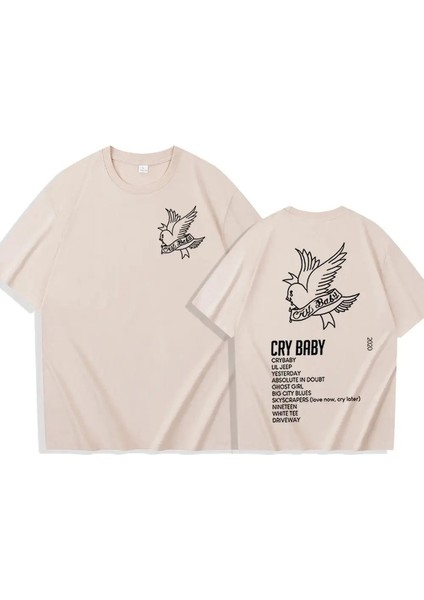 Lil Peep Crybaby T-Shirt Lil Peep Müzik Albümü Gömlek Lil Peep Merch Hediye Lil Peep Fanları Out Geck Kısa Kollu Tee Unisex Üst Renk: 4/boyut: S (Yurt Dışından)