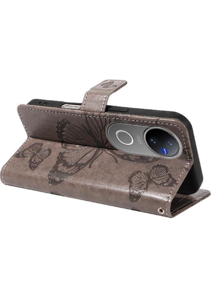 Vıvo V50 Için Kılıf 5g Darbeye Kapak Pu Deri Kart Yuvası Standı Ile Çevirin (Yurt Dışından) modelleri