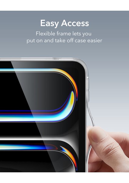 Hybrid Case Ipad 11 Pro (2024) Şeffaf Kılıf