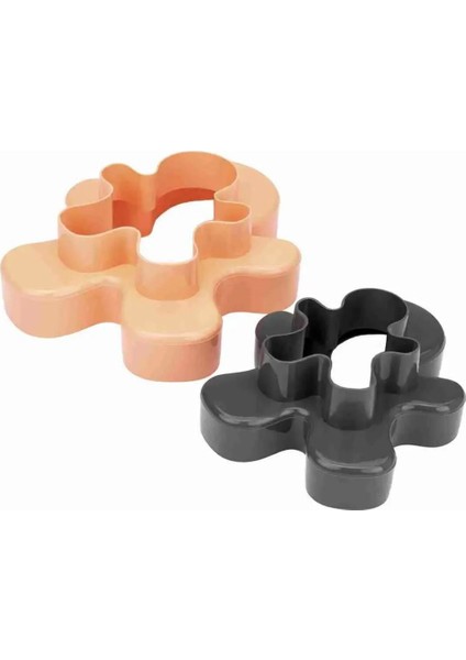 2'li Adam Figürlü Kurabiye Kalıbı Pratik Çift Taraflı Adam Kurabiye Kalıbı Dört Farklı Boyut Kurabiye Kalıbı 60MM-80MM-100MM-130MM