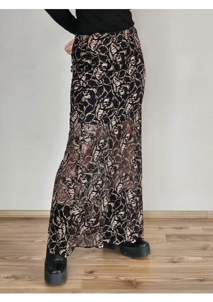 Retro Dantel Maxi Etek