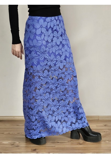 Retro Dantel Maxi Etek