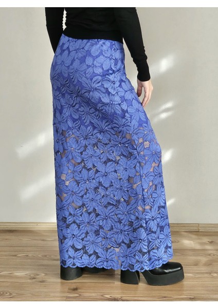 Retro Dantel Maxi Etek modelleri