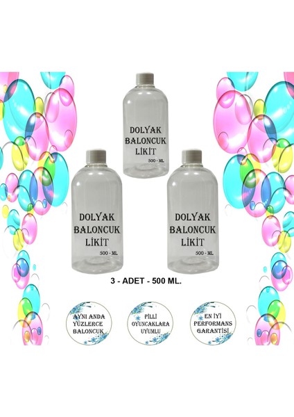 Elite Baloncuk Sıvısı Köpük Likidi Köpük Tabancası Baloncuk Likiti 3 - Adet 500 ml En Iyi Ürün Garantisi 1 Adet