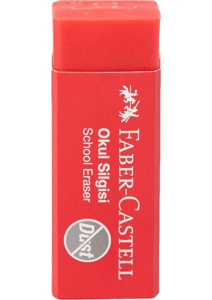 Faber Castell 187222 Okul Silgisi - Kırmızı