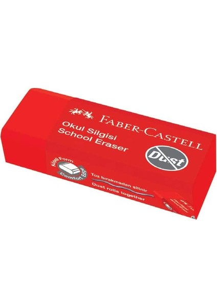 Faber Castell 187222 Okul Silgisi - Kırmızı fırsatları