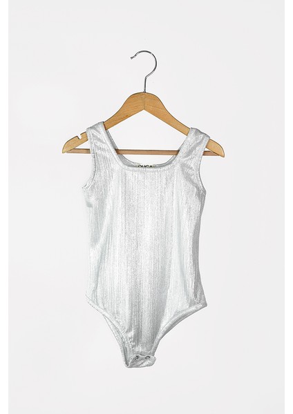Kız Çocuk Parıltılı Askılı Çıtçıtlı Kız Body&mayo